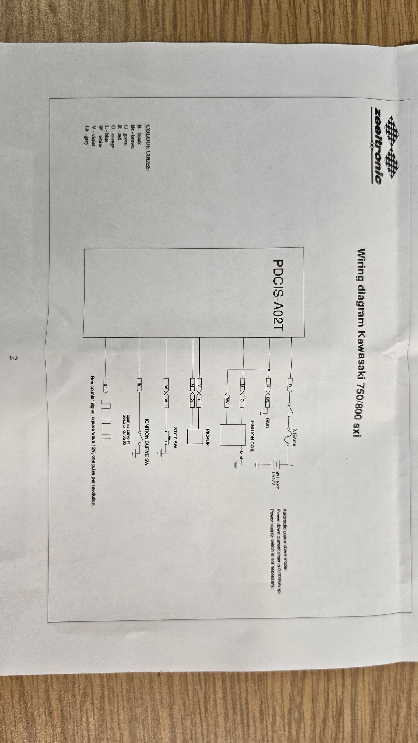 Zeeltronic CDI Programmable Ignition PDCIS-A02T CLASSIC KAWASAKI 750 SX SXI 800 SX-R